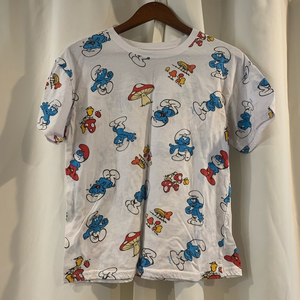 Smurfs Graphic Print T-Shirt‎ Size Medium